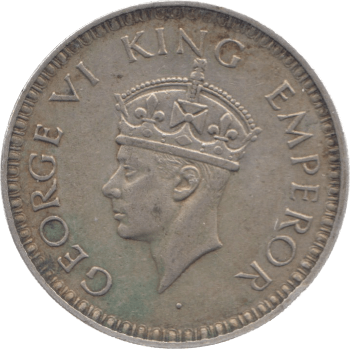 1943 INDIA SILVER ONE RUPEE - WORLD COINS - Cambridgeshire Coins