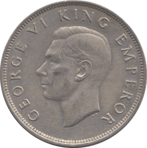 1943 NEW ZEALAND SILVER HALFCROWN - SILVER WORLD COINS - Cambridgeshire Coins