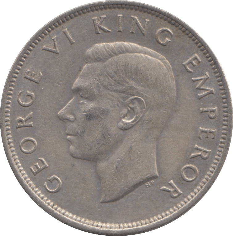 1943 NEW ZEALAND SILVER HALFCROWN - SILVER WORLD COINS - Cambridgeshire Coins