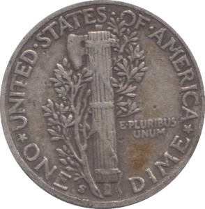 1943 ONE DIME USA - WORLD COINS - Cambridgeshire Coins
