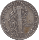 1943 ONE DIME USA - WORLD COINS - Cambridgeshire Coins