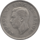 1943 ONE FLORIN NEW ZEALAND SILVER - SILVER WORLD COINS - Cambridgeshire Coins