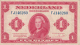 1943 ONE GULDEN BANKNOTE NETHERLANDS REF 920 - World Banknotes - Cambridgeshire Coins