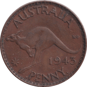 1943 PENNY AUSTRALIA - WORLD COINS - Cambridgeshire Coins
