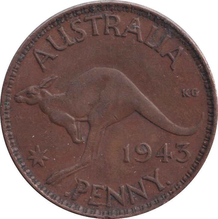 1943 PENNY AUSTRALIA - WORLD COINS - Cambridgeshire Coins