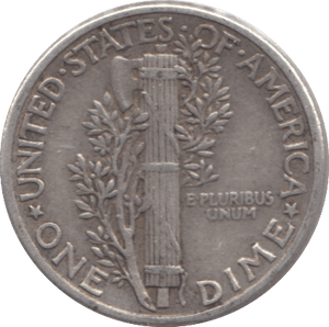 1943 SILVER 1 DIME USA - SILVER WORLD COINS - Cambridgeshire Coins