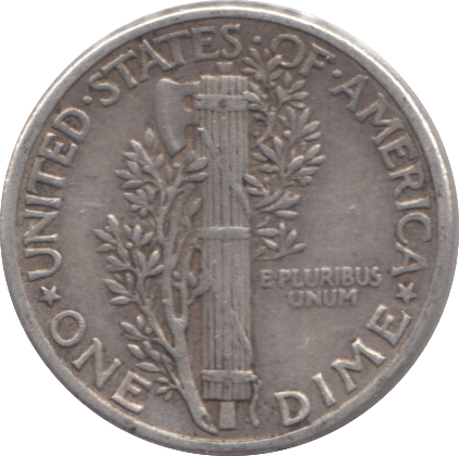 1943 SILVER 1 DIME USA - SILVER WORLD COINS - Cambridgeshire Coins