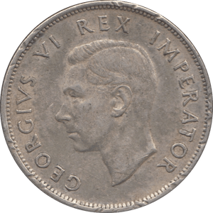 1943 SILVER 2 1/2 SHILLING SOUTH AFRICA - SILVER WORLD COINS - Cambridgeshire Coins