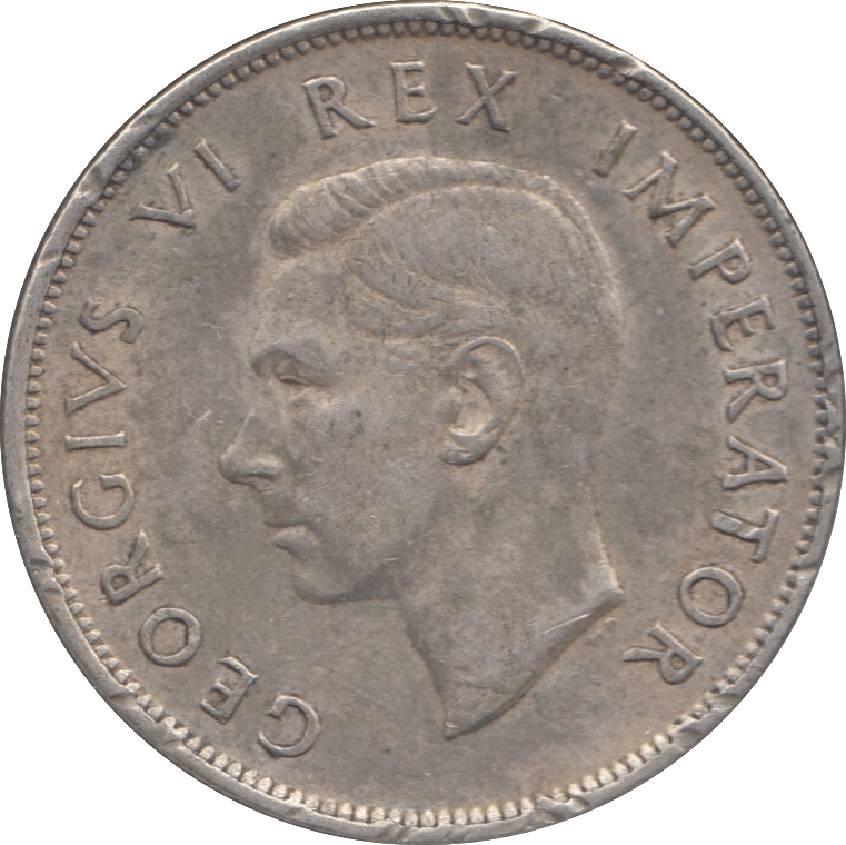 1943 SILVER 2 1/2 SHILLING SOUTH AFRICA - SILVER WORLD COINS - Cambridgeshire Coins