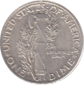 1943 SILVER DIME USA - SILVER WORLD COINS - Cambridgeshire Coins