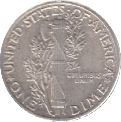 1943 SILVER DIME USA - SILVER WORLD COINS - Cambridgeshire Coins
