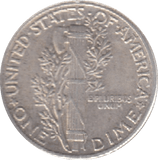 1943 SILVER DIME USA - SILVER WORLD COINS - Cambridgeshire Coins