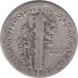 1943 SILVER DIME USA - SILVER WORLD COINS - Cambridgeshire Coins