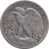 1943 SILVER HALF DOLLAR USA B - WORLD SILVER COINS - Cambridgeshire Coins