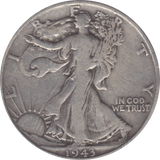 1943 SILVER HALF DOLLAR USA C - WORLD SILVER COINS - Cambridgeshire Coins