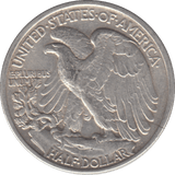 1943 SILVER HALF DOLLAR USA - SILVER WORLD COINS - Cambridgeshire Coins