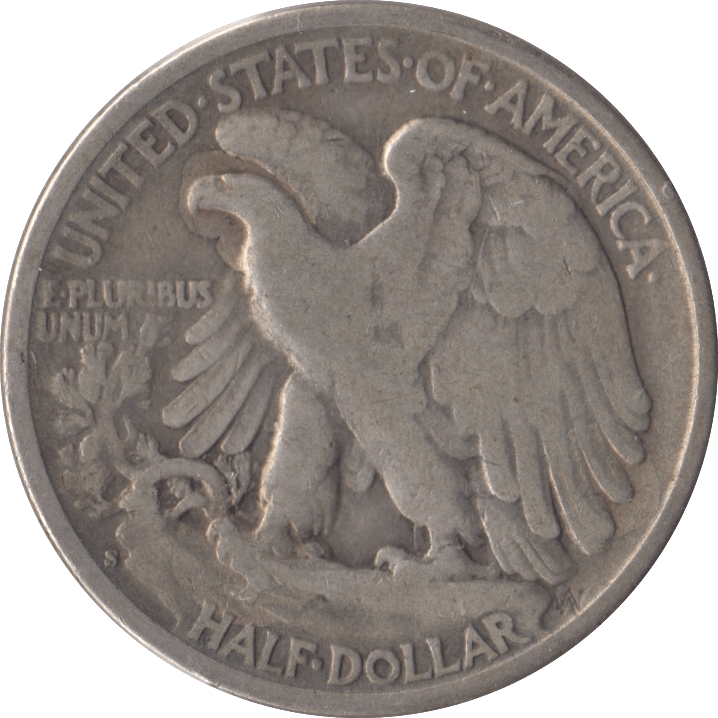 1943 SILVER HALF DOLLAR USA - SILVER WORLD COINS - Cambridgeshire Coins