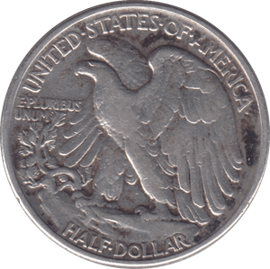 1943 SILVER HALF DOLLAR USA - SILVER WORLD COINS - Cambridgeshire Coins