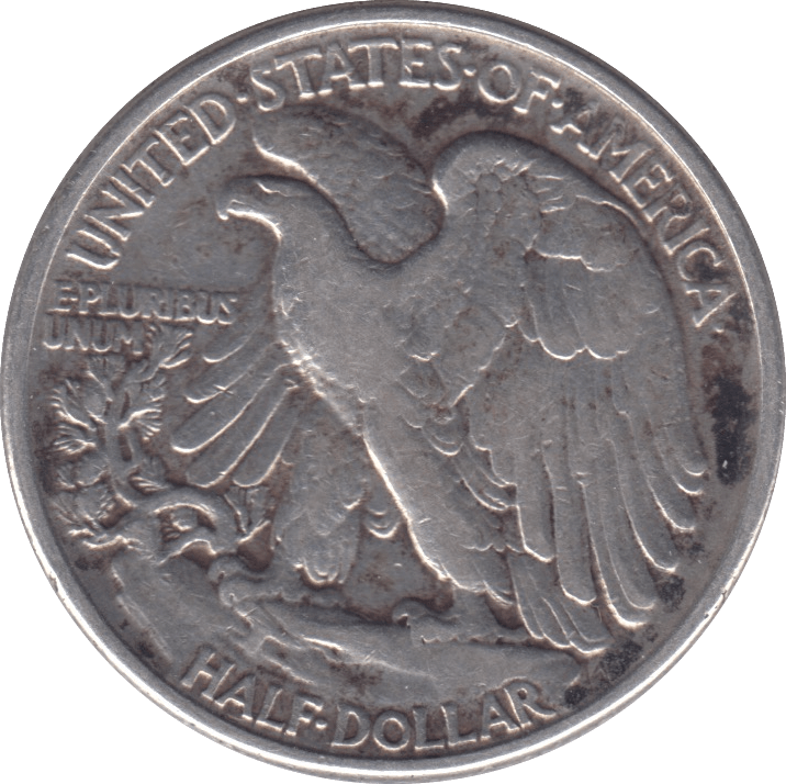 1943 SILVER HALF DOLLAR USA - SILVER WORLD COINS - Cambridgeshire Coins