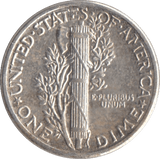 1943 SILVER ONE DIME USA - SILVER WORLD COINS - Cambridgeshire Coins