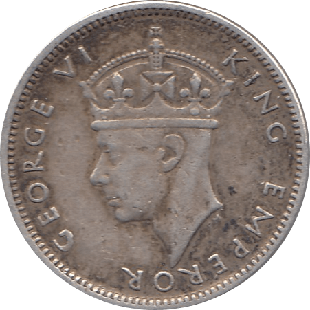 1943 SILVER SIXPENCE GEORGE VI FIJI REF H82 - WORLD SILVER COINS - Cambridgeshire Coins