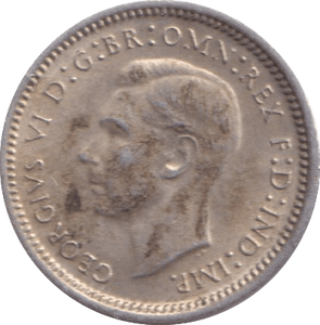 1943 SILVER THREEPENCE AUSTRALIA - SILVER WORLD COINS - Cambridgeshire Coins