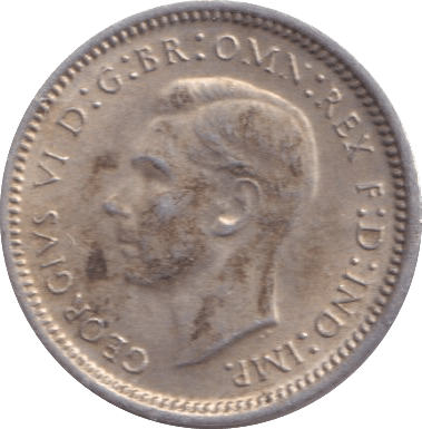 1943 SILVER THREEPENCE AUSTRALIA - SILVER WORLD COINS - Cambridgeshire Coins