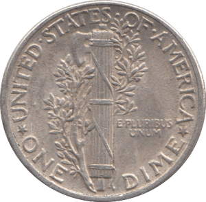 1943 SILVER USA ONE DIME 2 - SILVER WORLD COINS - Cambridgeshire Coins