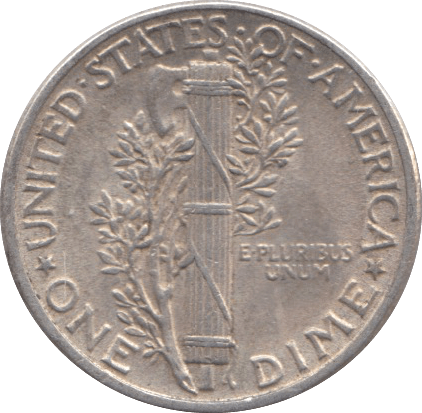 1943 SILVER USA ONE DIME 2 - SILVER WORLD COINS - Cambridgeshire Coins