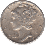 1943 SILVER USA ONE DIME 2 - SILVER WORLD COINS - Cambridgeshire Coins