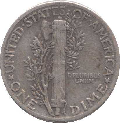 1943 SILVER USA ONE DIME - SILVER WORLD COINS - Cambridgeshire Coins