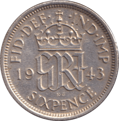 1943 SIXPENCE ( AUNC ) - Sixpence - Cambridgeshire Coins