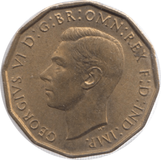1943 THREEPENCE ( BU ) 23 - Threepence - Cambridgeshire Coins