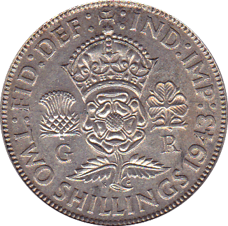 1943 TWO SHILLINGS ( UNC ) - Two SHILLINGS - Cambridgeshire Coins