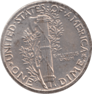1943 USA SILVER DIME 10 CENTS - SILVER WORLD COINS - Cambridgeshire Coins