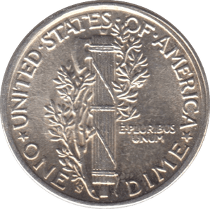 1943 USA SILVER DIME SAN FRANCISCO MINT - SILVER WORLD COINS - Cambridgeshire Coins