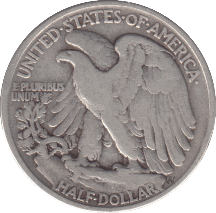 1943 USA SILVER HALF DOLLAR - SILVER WORLD COINS - Cambridgeshire Coins