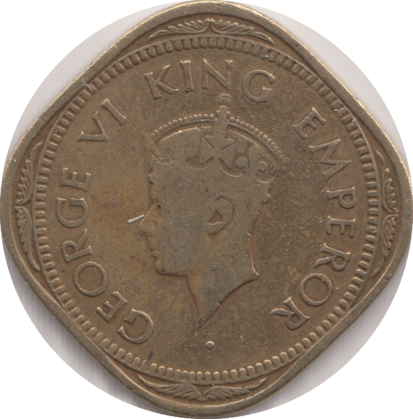 1944 2 ANNAS INDIA - WORLD COINS - Cambridgeshire Coins