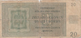 1944 20 KRONEN BANKNOTE NAZI BOHEMIA REF 593 - World Banknotes - Cambridgeshire Coins