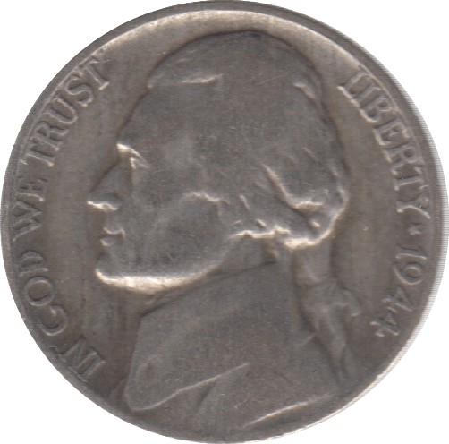 1944 5 CENTS USA - WORLD COINS - Cambridgeshire Coins