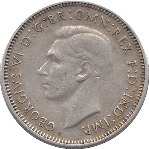 1944 .925 SILVER GEORGE VI SHILLING AUSTRALIA REF H43 - SILVER WORLD COINS - Cambridgeshire Coins