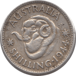 1944 .925 SILVER GEORGE VI SHILLING AUSTRALIA REF H43 - SILVER WORLD COINS - Cambridgeshire Coins