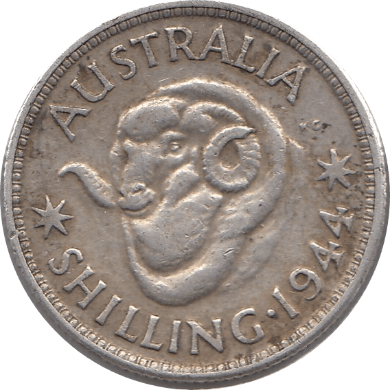 1944 .925 SILVER GEORGE VI SHILLING AUSTRALIA REF H43 - SILVER WORLD COINS - Cambridgeshire Coins