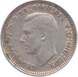 1944 AUSTRALIA SILVER THREEPENCE - SILVER WORLD COINS - Cambridgeshire Coins
