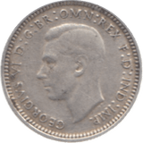 1944 AUSTRALIA SILVER THREEPENCE - SILVER WORLD COINS - Cambridgeshire Coins