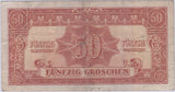 1944 AUSTRIAN ALLIED MILITARY BANKNOTE 50 GROSCHEN REF 1435 - World Banknotes - Cambridgeshire Coins