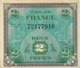 1944 BANK OF FRANCE 2 FRANCS BANKNOTE REF 1301 - World Banknotes - Cambridgeshire Coins