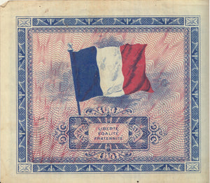 1944 BANK OF FRANCE 2 FRANCS BANKNOTE REF 1301 - World Banknotes - Cambridgeshire Coins