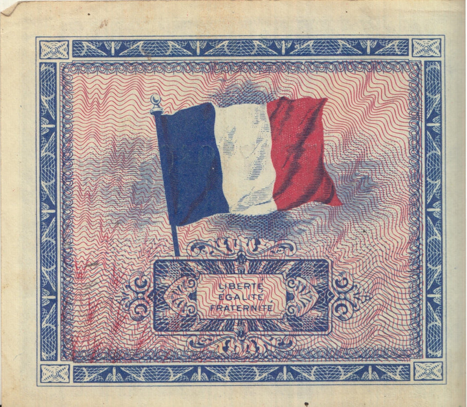 1944 BANK OF FRANCE 2 FRANCS BANKNOTE REF 1301 - World Banknotes - Cambridgeshire Coins