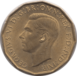 1944 BRASS THREEPENCE ( BU ) 3 - Threepence - Cambridgeshire Coins